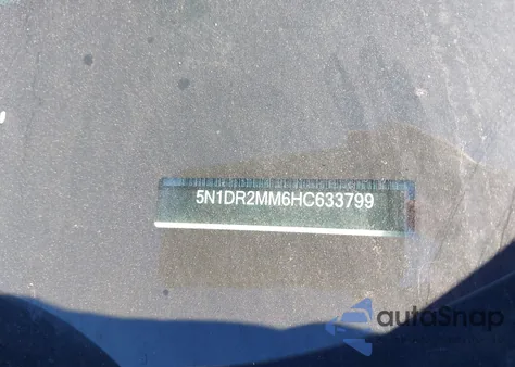 2017 Nissan Pathfinder Sv z USA, uszkodzony, nr VIN 5N1DR2MM6HC633799